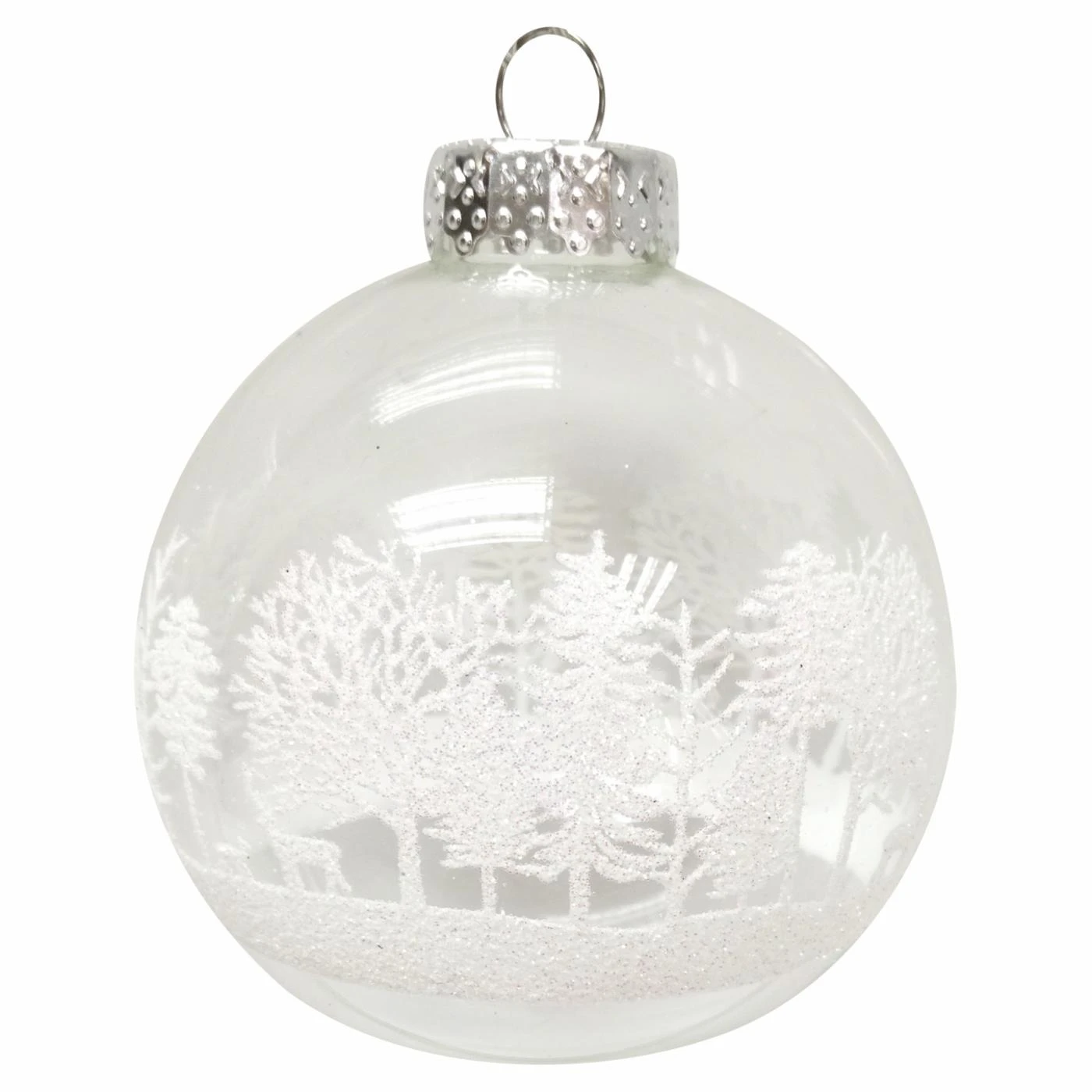 Discount ⭐ White Ornaments Kurt Adler 3.15. In. Clear With White Tree Design Glass Ball Ornaments - Set Of 6 👍 5 Discount ⭐ White Ornaments Kurt Adler 3.15. In. Clear With White Tree Design Glass Ball Ornaments - Set Of 6 👍 - Image 3