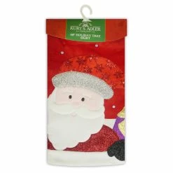 Top 10 🛒 Christmas Tree Skirts & Collars Kurt Adler 48 In. Red And White Applique Santa Tree Skirt ❤️ -Christmas Ornaments Shop detail2KSA3162