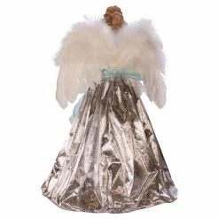 Promo 🔔 Christmas Tree Toppers Kurt Adler 10 Light 16 In. Silver And Blue Angel Tree Topper ❤️ -Christmas Ornaments Shop detail2KSA3186