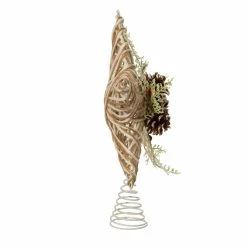 Buy 👍 Kurt S. Adler, Inc. ❄ Christmas Tree Toppers Kurt Adler 12-Inch Metal And Natural ❄ Christmas Tree Topper ⭐ -Christmas Ornaments Shop detail2KSA3624
