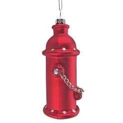 Discount ⌛ Individual 🌟 Christmas Ornaments Design Toscano Fire Hydrant Blown Glass Holiday Ornament 👏 -Christmas Ornaments Shop detail2TOSC4304
