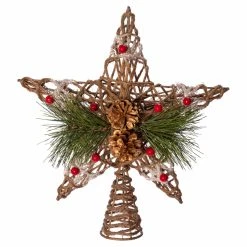 Hot Sale 🔥 Christmas Tree Toppers Kurt Adler 11 In. Natural Star With Pinecones Tree Topper 🌟 14 Hot Sale 🔥 Christmas Tree Toppers Kurt Adler 11 In. Natural Star With Pinecones Tree Topper 🌟 -Christmas Ornaments Shop detail3KSA3172