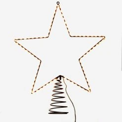 Promo 🥰 Christmas Tree Toppers Kurt Adler Metal Lighted LED Star Tree Topper ❤️ -Christmas Ornaments Shop detail3KSA3188