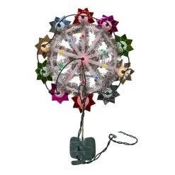 Outlet 👍 Kurt S. Adler, Inc. Christmas Tree Toppers Kurt Adler 11-Inch 11-Light Multi-Color Retro Reflector Tree Topper ✨ -Christmas Ornaments Shop detail3KSA3338