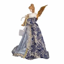 Flash Sale ⌛ Kurt S. Adler, Inc. ✔️ Christmas Tree Toppers Kurt Adler 17-Inch Indigo Blue Angel Tree Topper ⭐ -Christmas Ornaments Shop detail3KSA3619