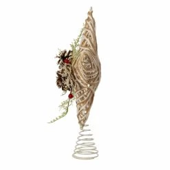 Buy 👍 Kurt S. Adler, Inc. ❄ Christmas Tree Toppers Kurt Adler 12-Inch Metal And Natural ❄ Christmas Tree Topper ⭐ -Christmas Ornaments Shop detail3KSA3624