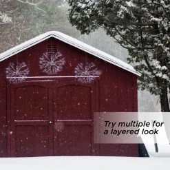 Best Sale 👍 Green Ornaments Alpine Christmas LED Hanging Snowflake Ornament 🧨 -Christmas Ornaments Shop detail4ALP1516