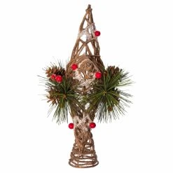 Hot Sale 🔥 Christmas Tree Toppers Kurt Adler 11 In. Natural Star With Pinecones Tree Topper 🌟 15 Hot Sale 🔥 Christmas Tree Toppers Kurt Adler 11 In. Natural Star With Pinecones Tree Topper 🌟 -Christmas Ornaments Shop detail4KSA3172