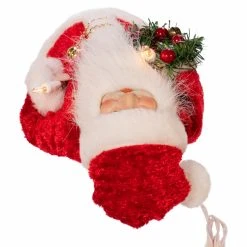 New ✔️ Christmas Tree Toppers Kurt Adler 10 In. 10 Light Santa Tree Topper 💯 -Christmas Ornaments Shop detail4KSA3185
