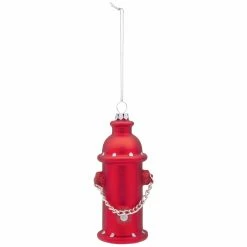Discount ⌛ Individual 🌟 Christmas Ornaments Design Toscano Fire Hydrant Blown Glass Holiday Ornament 👏 -Christmas Ornaments Shop detail4TOSC4304