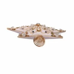 Best deal ❤️ Kurt S. Adler, Inc. ❄ Christmas Tree Toppers Kurt Adler 13.5-Inch 5-Point White And Gold Star Treetop ⌛ -Christmas Ornaments Shop detail5KSA3316