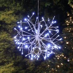 Best Sale 👍 Green Ornaments Alpine Christmas LED Hanging Snowflake Ornament 🧨 -Christmas Ornaments Shop detail6ALP1516