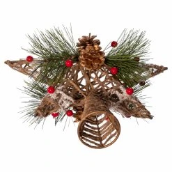Hot Sale 🔥 Christmas Tree Toppers Kurt Adler 11 In. Natural Star With Pinecones Tree Topper 🌟 17 Hot Sale 🔥 Christmas Tree Toppers Kurt Adler 11 In. Natural Star With Pinecones Tree Topper 🌟 -Christmas Ornaments Shop detail6KSA3172