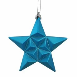 Wholesale ✨ Yellow Ornaments DAK 5 In. Matte Glittered Star Shatterproof ❄ Christmas Ornaments - Set Of 12 😀 -Christmas Ornaments Shop detailGORD1764