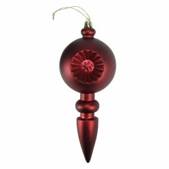 Cheap 🔔 Christmas Ornament Sets DAK 7.5 In. Shatterproof Reflector Finial Christmas Ornament - Set Of 4 👍 -Christmas Ornaments Shop detailGORD949