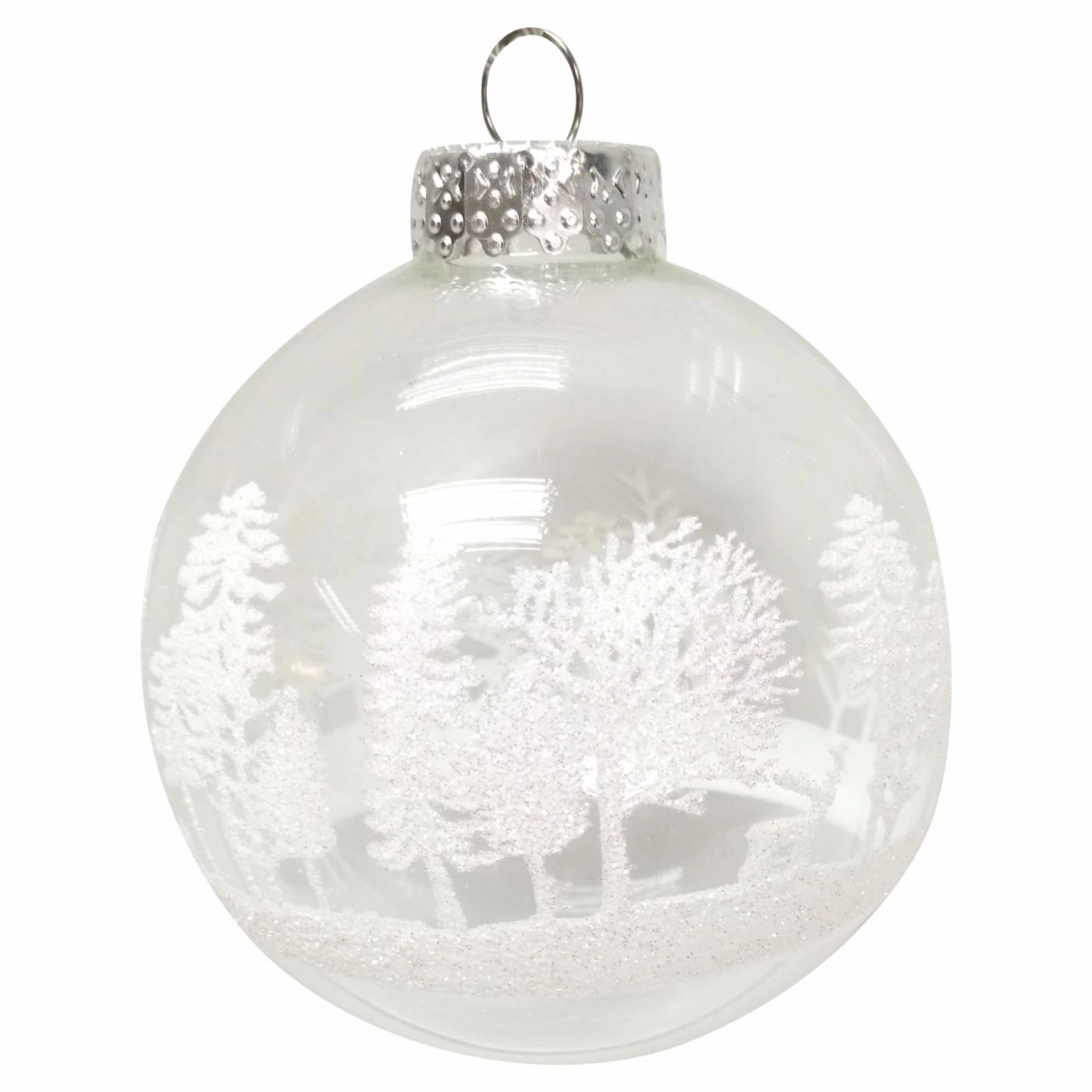 Discount ⭐ White Ornaments Kurt Adler 3.15. In. Clear With White Tree Design Glass Ball Ornaments - Set Of 6 👍 4 Discount ⭐ White Ornaments Kurt Adler 3.15. In. Clear With White Tree Design Glass Ball Ornaments - Set Of 6 👍 - Image 2