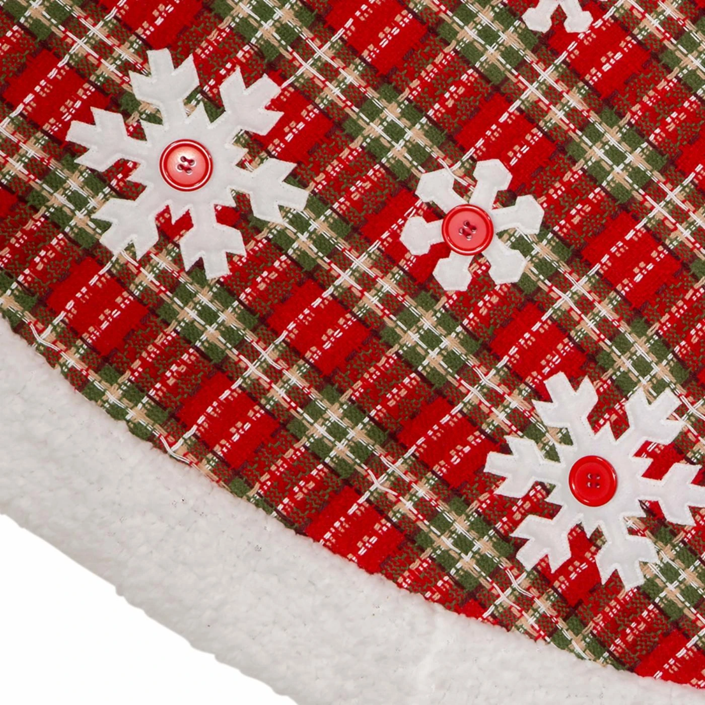 Flash Sale ๐ Kurt S. Adler, Inc. Christmas Tree Skirts & Collars Kurt Adler 48-Inch Red, Green And White Plaid Tree ๐ Skirt With Sherpa Border โจ 4 Flash Sale ๐ Kurt S. Adler, Inc. Christmas Tree Skirts & Collars Kurt Adler 48-Inch Red, Green And White Plaid Tree ๐ Skirt With Sherpa Border โจ - Image 2
