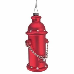Discount ⌛ Individual 🌟 Christmas Ornaments Design Toscano Fire Hydrant Blown Glass Holiday Ornament 👏 -Christmas Ornaments Shop detailTOSC4304