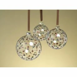 Best deal 🥰 All Other Brands Purple Ornaments Glittered Polka Dot Holiday Ball Ornament - Set Of 4 🧨 -Christmas Ornaments Shop detailZODA656