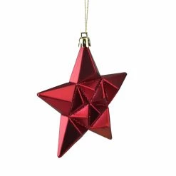 Coupon 🧨 Red Ornaments DAK 5 In. Matte And Glittered Star Ornament Set - Set Of 12 🛒 -Christmas Ornaments Shop inuseGORD1240