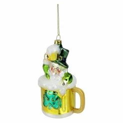 Buy 🧨 Yellow Ornaments Northlight Luck Of The Irish Leprechaun And Gold Beer Mug Christmas Ornament 🤩 -Christmas Ornaments Shop inuseGORD2947