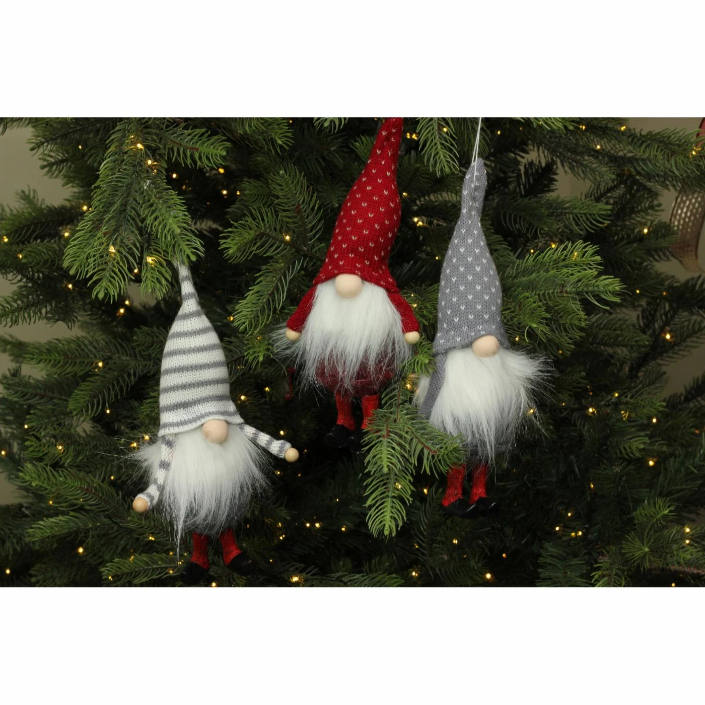 Flash Sale ⌛ White Ornaments Northlight 10 In. 3 Piece Santa Gnome Ornament Set 🥰 4 Flash Sale ⌛ White Ornaments Northlight 10 In. 3 Piece Santa Gnome Ornament Set 🥰 - Image 2