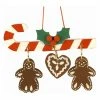 Coupon ❤️ Alexander Taron Green Ornaments Christian Ulbricht 🔥 Candy Cane With Hanging Gingerbread Cookies Ornament ⭐ -Christmas Ornaments Shop masterATI1248