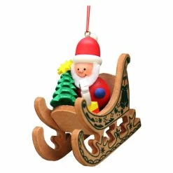 Brand new ⭐ Alexander Taron Green Ornaments Christian Ulbricht Santa Sled Ornament ✨