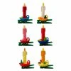 Best Pirce 🎉 Yellow Ornaments Graupner 6.75 In. Assorted Clip-on Candle Ornaments - Set Of 6 🔔 -Christmas Ornaments Shop masterATI1463
