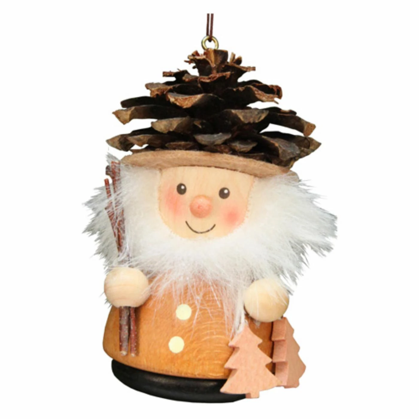 Brand new 👍 Brown Ornaments Christian Ulbricht 3.25 In. Pine Cone Man Ornament 🎉 3 Brand new 👍 Brown Ornaments Christian Ulbricht 3.25 In. Pine Cone Man Ornament 🎉