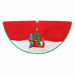 Best reviews of ✨ Christmas Tree 🤩 Skirts & Collars Northlight 20 In. Red And White Mini Christmas Tree 🔔 Skirt With Applique ⭐