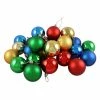 Buy ✔️ Yellow Ornaments Northlight Matte And Shiny Multicolored Shatterproof ❤️ Christmas Ball Ornament - Set Of 32 🔔 -Christmas Ornaments Shop masterGORD1164