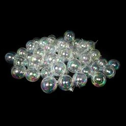 Outlet ⌛ Colorful Ornaments Northlight Clear Iridescent Shatterproof 👏 Christmas Ball Ornament - Set Of 60 ❤️