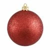 Best deal ✔️ Red Ornaments Northlight Shatterproof Holographic Glitter ⭐ Christmas Ball Ornament ⌛ -Christmas Ornaments Shop masterGORD1285
