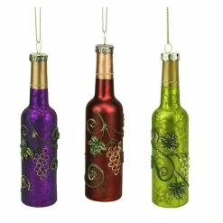 Discount ⭐ Purple Ornaments Northlight Tuscan Winery Wine Bottle ❄ Christmas Ornament 🎁