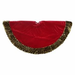 Budget ✨ Christmas Tree 🔥 Skirts & Collars Northlight 48 In. Diva Safari Velveteen ❄ Christmas Tree 🔥 Skirt ⌛