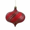 Coupon 🤩 Christmas Ornament Sets DAK 5.75 In. Shiny Swirl Shatterproof Onion Christmas Ornaments - Set Of 4 😉 -Christmas Ornaments Shop masterGORD1766