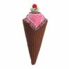 Buy 💯 Multicolored Ornaments Allstate 6 In. Cupcake Heaven Strawberry Ice Cream Cone Ornament 🎉