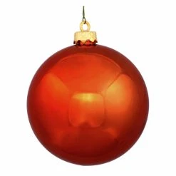 Best reviews of ✨ Orange Ornaments Northlight Shatterproof Shiny Burnt Orange UV Resistant Commercial ✨ Christmas Ball Ornament 🛒