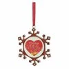 Wholesale 👏 Red Ornaments Northlight Snowflake Sugar Daddy Christmas Ornament With European Crystals ⌛ -Christmas Ornaments Shop masterGORD2364