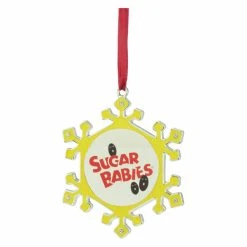 Wholesale 👏 Yellow Ornaments Northlight Snowflake Sugar Babies 🥰 Christmas Ornament With European Crystals ❤️