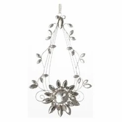 Cheap ❤️ Metallic Ornaments Allstate Elegant Flower Jeweled Teardrop ❄ Christmas Ornament 👍