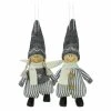 New ✨ Silver Ornaments Northlight 5.5 In. Boy And Girl Decorative Hanging Ornaments - Set Of 2 🎉 -Christmas Ornaments Shop masterGORD2846