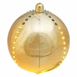 Discount 🌟 Yellow Ornaments Northlight 7.5 In. LED Cascading Copper And Gold Sphere Ornament ✨
