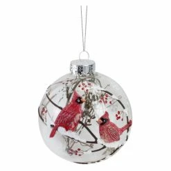 Best Sale βοΈ Colorful Ornaments Northlight Branch And Snow Filled Ball β€οΈ Christmas Ornament With Cardinals π