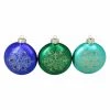Coupon 🎁 Green Ornaments Northlight Glitter Snowflake Disk Ornament - Set Of 3 🧨 -Christmas Ornaments Shop masterGORD2985