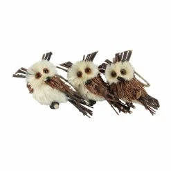 Best deal ⌛ Brown Ornaments Northlight Holiday Moments Brown Owl Sisal Christmas Ornament - Set Of 3 😍