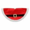 Best Pirce 👏 Christmas Tree Skirts & Collars Northlight 20 In. Velveteen Santa Claus Belt Buckle Mini Christmas Tree Skirt ✔️ -Christmas Ornaments Shop masterGORD320