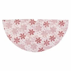Budget ⭐ Christmas Tree 🥰 Skirts & Collars Northlight 20 In. Glitter Snowflakes Mini Christmas Tree Skirt 🌟