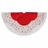 Flash Sale 🎉 Christmas Tree Skirts & Collars Northlight 48 In. Country Cabin Glitter Snowflake Scallop Christmas Tree Skirt With Faux Fur Border 🎉 -Christmas Ornaments Shop masterGORD3226